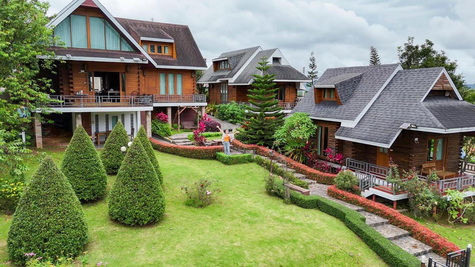 My Log Home Resort Ban Huai Phai Exterior foto